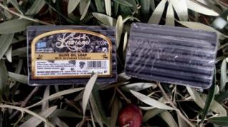 Knossos Černé olivové mýdlo s aktivním uhlím 100g