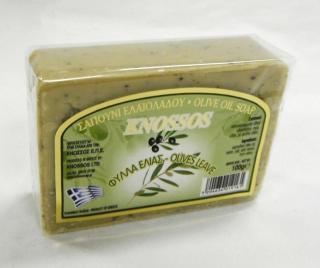 Knossos Olivové mýdlo s olivovými listy 100g
