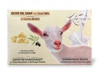 Olivové mýdlo s kozím mlékem a kakaovým máslem 100g