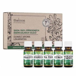 Saloos Sada esenciálních olejů Domácí aroma lékárnička 5 x 10 ml