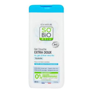 SO´BIO Gel sprchový EXTRA JEMNÝ s aloe vera BIO 650 ml