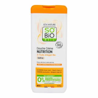 SO´BIO Krém sprchový NUTRITION s arganovým olejem BIO 650 ml