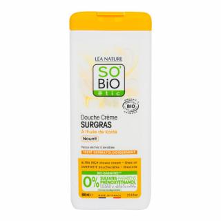 SO´BIO Krém sprchový Surgras s máslem karité 650 ml