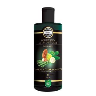 Topvet Koupelový a tělový olej Bergamot a citronová tráva v mandlovém oleji200ml