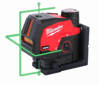 Aku kombinovaný křížový laser Milwaukee M12 CLLP-301C