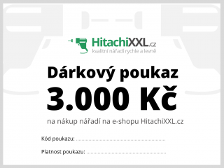 Dárkový poukaz na nářadí 3.000 Kč