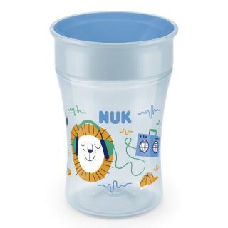 NUK hrnek Magic Cup s víčkem 230ml modrá