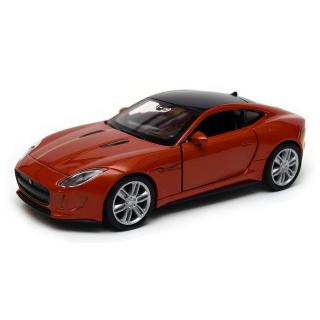 Welly Jaguar F-Type Coupe 1:34 tmavě oranžový