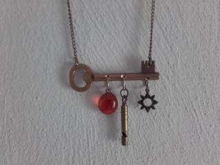 náhrdelník klíč na řetízku přívěsky (cena za kus)
