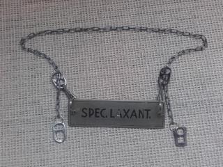 náhrdelník s cedulkou spec.laxant (cena za kus)