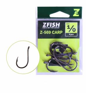 Zfish Háčky Carp Hooks Z-569 Velikost Háčku: 1/0