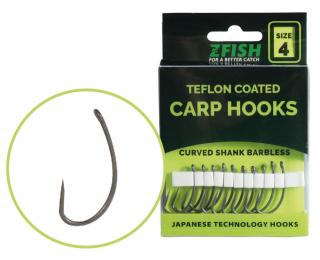 Zfish Teflonové Háčky Curved Shank BL Velikost Háčku: 4