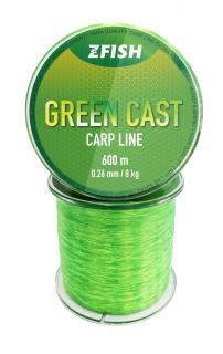 ZFISH Vlasec Green Cast Carp Line 600m Průměr: 0,26 mm