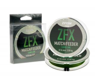 ZFISH vlasec ZFX Match/Feeder CamoLine 150m Průměr: 0,14mm