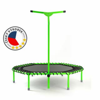 JumpingSPORT trampolína profi Barva lemu výpletu: černá, Barva rámu: zelená