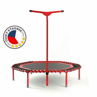 JumpingSPORT trampolína profi Barva lemu výpletu: červená, Barva rámu: červená