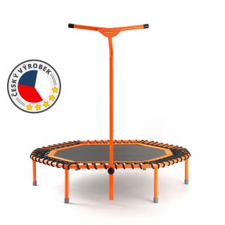 JumpingSPORT trampolína profi Barva lemu výpletu: oranžová, Barva rámu: oranžová