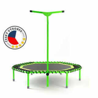 JumpingSPORT trampolína profi Barva lemu výpletu: zelená, Barva rámu: zelená