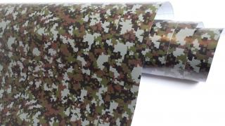 CAMOUFLAGE FOLIE 3D ARMY folie 3D tvarovatelná - 152cm x 1m wrap folie