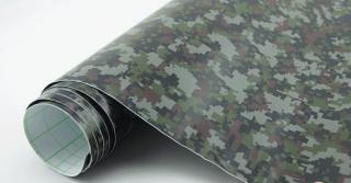 CAMOUFLAGE FOLIE 3D ARMY folie 3D tvarovatelná - 152cm x 3m wrap folie