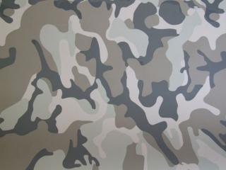 CAMOUFLAGE FOLIE 3D ŠEDÁ folie 3D tvarovatelná - 152cm x 7m wrap folie