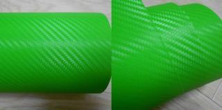 KARBON FOLIE 3D zelená - CARBON FOLIE, KARBONOVÁ FOLIE 100cm x 50cm