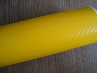 KARBON FOLIE 3D žlutá - CARBON FOLIE, KARBONOVÁ FOLIE 152cm x 2m