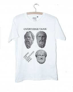 OVERTHINK-TANK Tee Barva: Bílá, Velikost: L