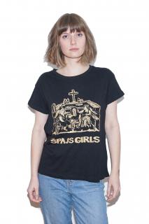 ŠPAJS GIRLS Wmn Box Tee Blk Velikost: L