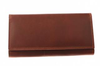 Dámská kožená černá peněženka - 733612 Barva: hnědá - olejovaná