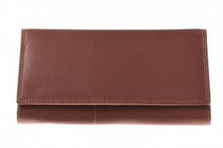 Dámská kožená černá peněženka - 733612 Barva: hnědá - tmavá