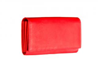 Dámská kožená červená peněženka - 733662 Barva: červená