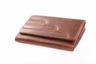 Dámská kožená hnědá peněženka-7370942 Barva: černá