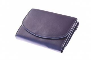 Dámská kožená peněženka černá 750012 Barva: Modrá