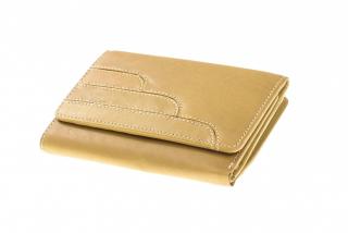 Dámská kožená zelená peněženka-737082 Barva: hnědá - světlá