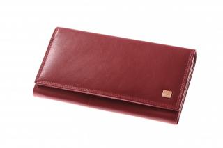 Dámská luxusní kožená černá peněženka 733612PL Barva: bordó