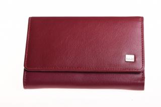 Dámská luxusní kožená červená bordó peněženka 737062 BordóPL