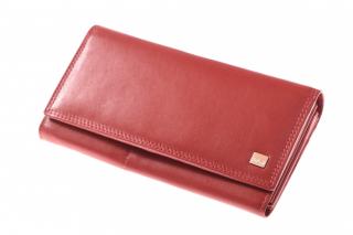 Dámská luxusní kožená červená peněženka 733662PL