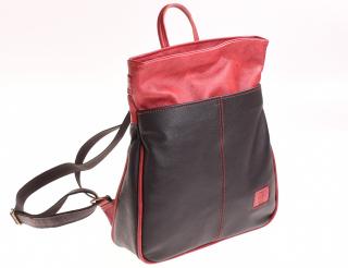 Dámský černý kožený batoh Amálka - 223614