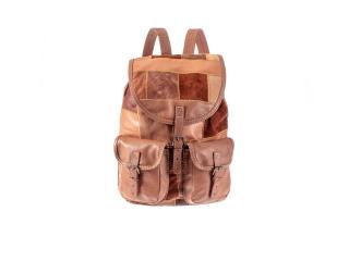 Kožený batoh sešívaný z kousků - 201571