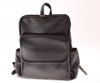 Kožený batoh zipový Rio-21514 Barva: černá