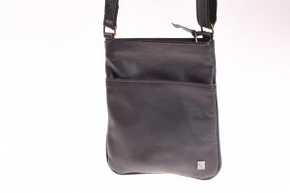 malá kožená černá kabelka Lenka 58714 Barva: černá