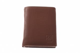 Pánská kožená černá peněženka - 739212 Barva: hnědá - tmavá