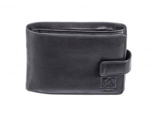 Pánská kožená černá peněženka - 742212 Barva: černá