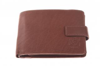 Pánská kožená černá peněženka - 742212 Barva: hnědá - tmavá