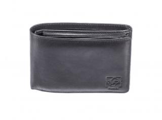 Pánská kožená černá peněženka - 742312 Barva: černá
