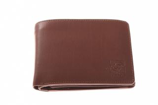 Pánská kožená černá peněženka - 742312 Barva: hnědá - tmavá