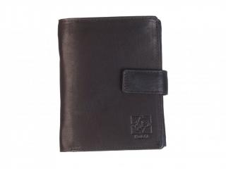 Pánská kožená hnědá peněženka - 739132 Barva: černá