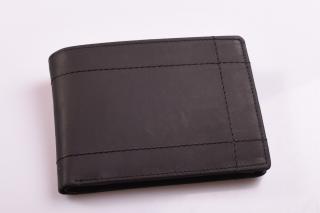 Pánská kožená klasická peněženka - 734533 Barva: černá