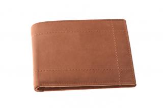 Pánská kožená klasická peněženka - 734533 Barva: písková hnědá
